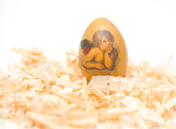 Wielkanoc jajko wykonane decoupage metody — Zdjęcie stockowe