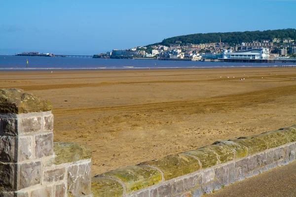 Weston-super-Mare front de mer et plage — Photo