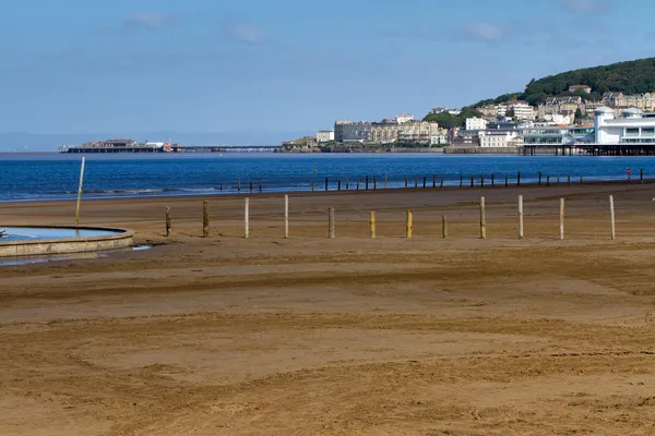 Weston-super-Mare seafront and beach — Stock Photo, Image