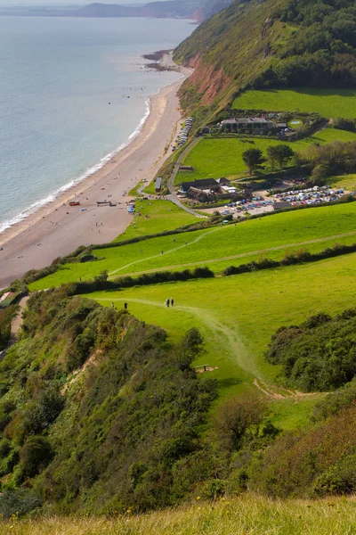 Branscombe Devon from the South-West costal walk — Stock Photo, Image