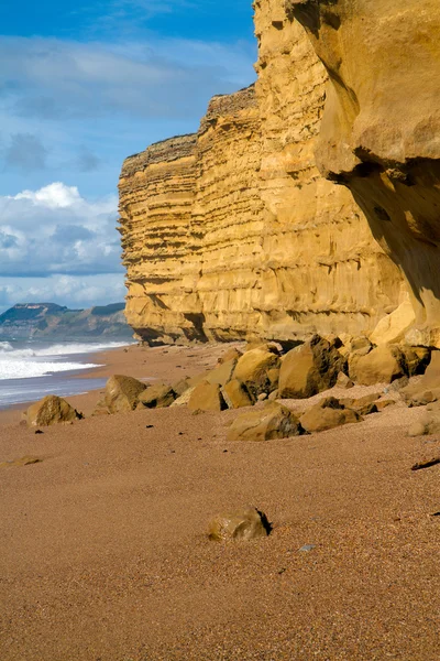 Burton Bradstock beach in Dorset — Stock Photo, Image