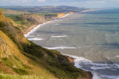 dorset coast West bay doğru bakıyor