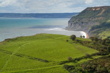 South-West coastal path towards Seatown Dorset clipart