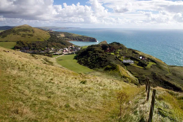 Lulworth koyu ve dorset kıyı şeridi — Stok fotoğraf