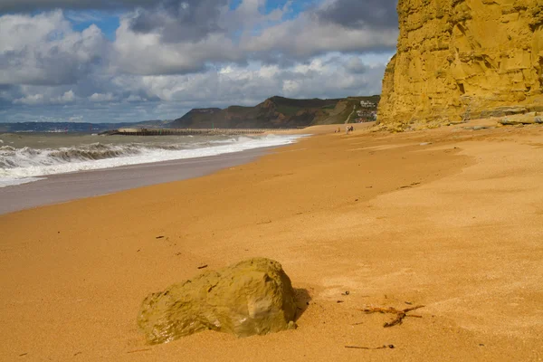 West Bay beach Dorset — Stok fotoğraf