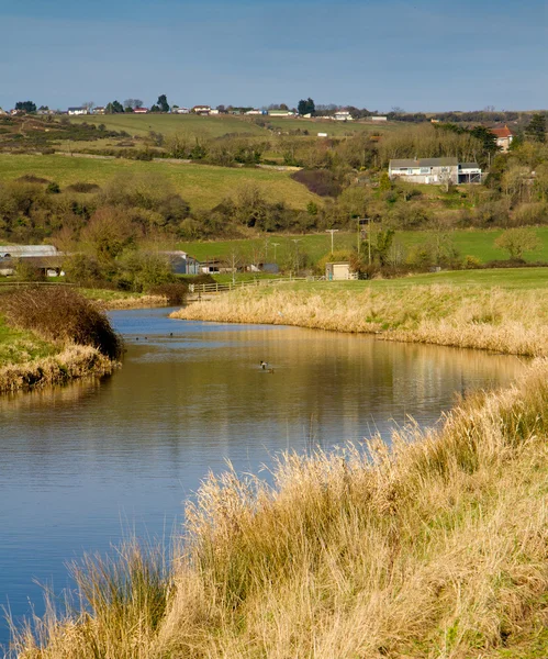 Rzeki Anglii somerset topór — Zdjęcie stockowe