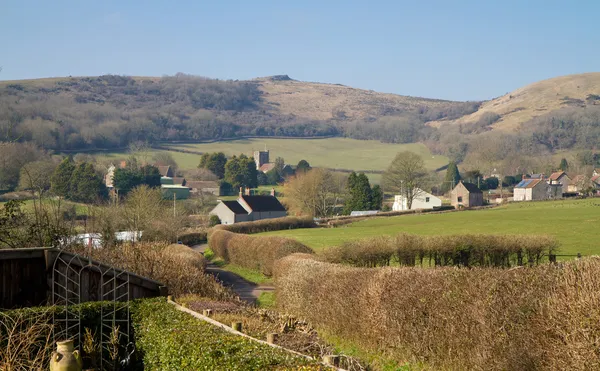 Compton Bishop and Crooks Peak Somerset England — Stock Photo, Image