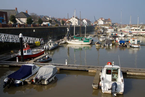 Watchet harbour salto england — Stockfoto