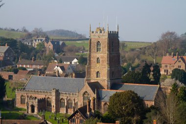 Dunster kilise somerset, İngiltere,