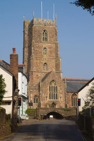 Церква в місті Dunster somerset Англії, — стокове фото