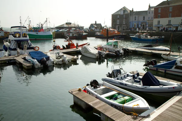 Wieś Anglia rybackiego Padstow — Zdjęcie stockowe