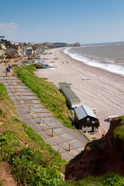 Budleigh Salterton playa Devon Inglaterra —  Fotos de Stock