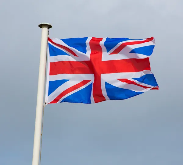 Nagy-Britanniában a brit zászló Union Jack zászlaja — Stock Fotó