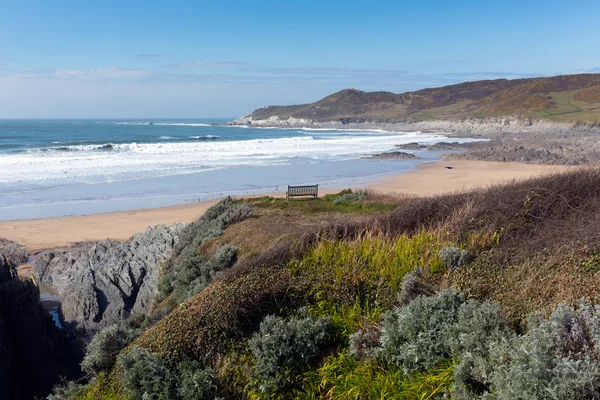 Sedile con vista mare — Foto Stock