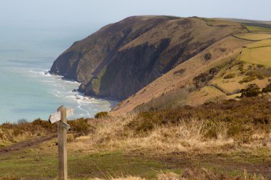 Ilfracombe ve lynmouth yakınındaki kuzey devon Sahili