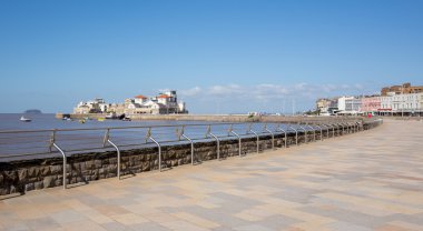 Weston-Super-Mare seafront somerset İngiltere İngiltere