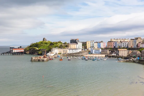 Walesiska staden tenby pembrokeshire Wales — Stockfoto