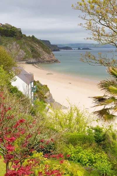 Північний берег Tenby Уельсу — стокове фото