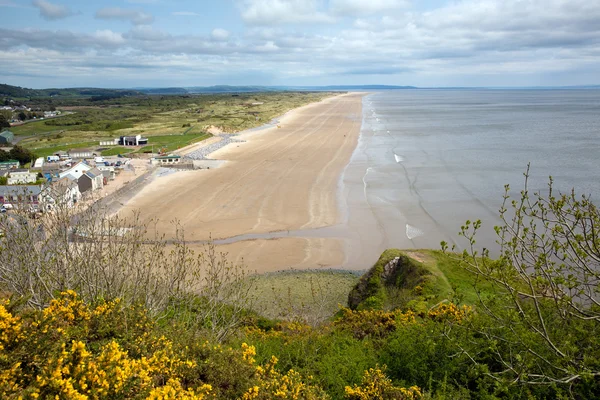 Pendine Sands Galles tra Laugharne e Saundersfoot — Foto Stock