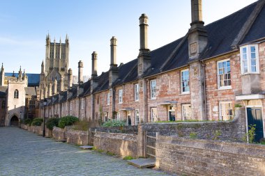 Vicars Close Wells Cathedral Somerset, England clipart