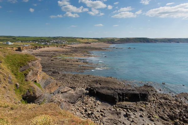 Widemouth затока біля Bude Корнуолл Англії Великобританії — стокове фото