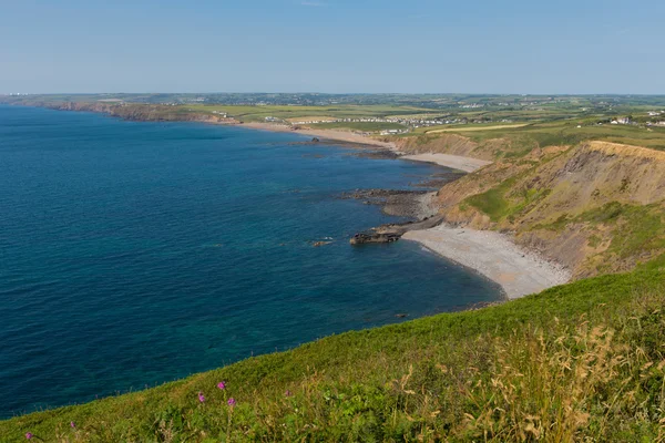 Vista de la costa del norte de Cornwall — Foto de Stock