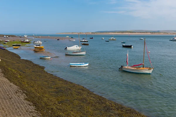 Lodě na rover torridge appledore devon Anglie — Stock fotografie