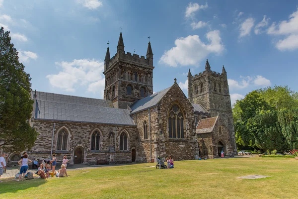 Kostel Wimborne minster dorset, Anglie — Stock fotografie