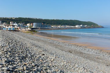 Westward ho plaj ve sahil devon İngiltere.