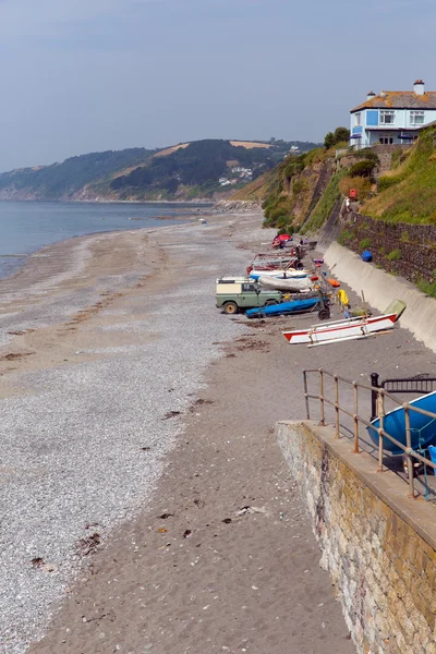 Downderry beach england cornwall, Velká Británie — Stock fotografie