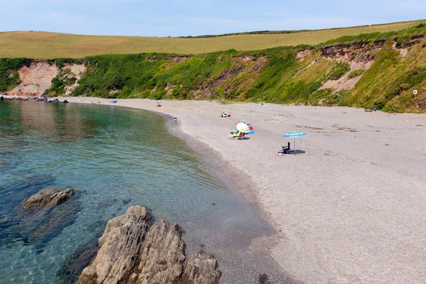 Portwrinkle ビーチ ウィットサンド ベイ looe コーンウォール イングランド イギリスの近く — ストック写真