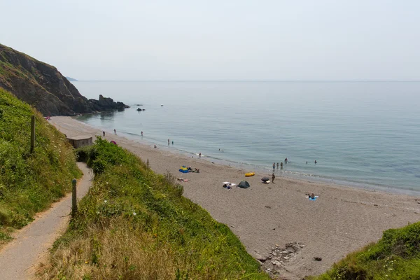 Portwrinkle пляж Whitsand затоку біля Looe Корнуолл Англії Британія — стокове фото