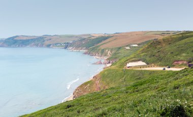 whitsand baai cornwall kust Engeland uk richting van looe