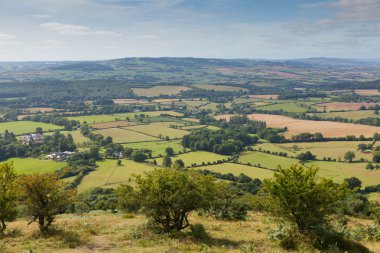İngiltere'nin yeşil alanların Quantock hills somerset görüntülemek