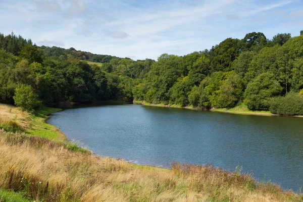 Hawkridge reservoir Quantock Hills Somerset — Stock Photo, Image