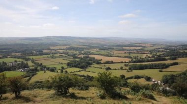 görünümden quantock hills somerset İngiltere og yeşil alanlar