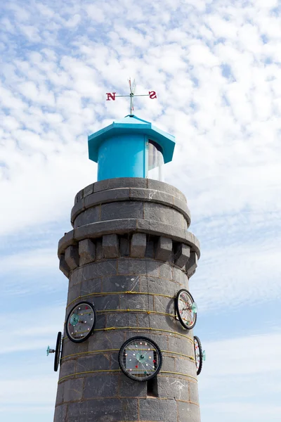 Teignmouth vuurtoren devon Engeland — Stockfoto