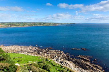 st michael's mount marazion cornwall İngiltere kertenkele nokta ve dikey kızak doğru gelen göster