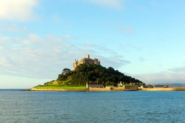 St michaels mount marazion cornwall İngiltere Ortaçağ kale ve kilise bağlar Bay
