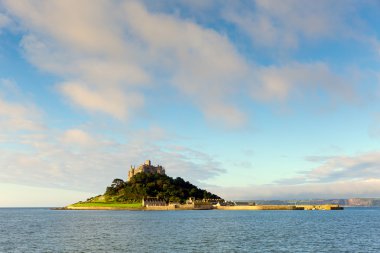 St michaels mount marazion cornwall İngiltere Ortaçağ kale ve kilise bağlar Bay