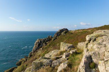 zennor baş promontory cornwall İngiltere İngiltere yakınındaki st Ives penwith miras Sahili Güney Batı Sahili yolda