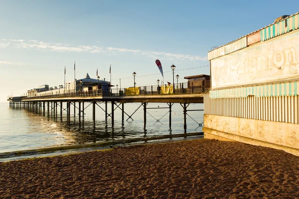 Paignton jetée Torbay Devon Angleterre près des destinations touristiques de Torquay et Brixham — Photo