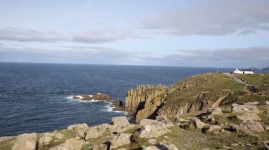 toprakları cornwall İngiltere en batı noktası penwith Yarımadası'nın sonu.