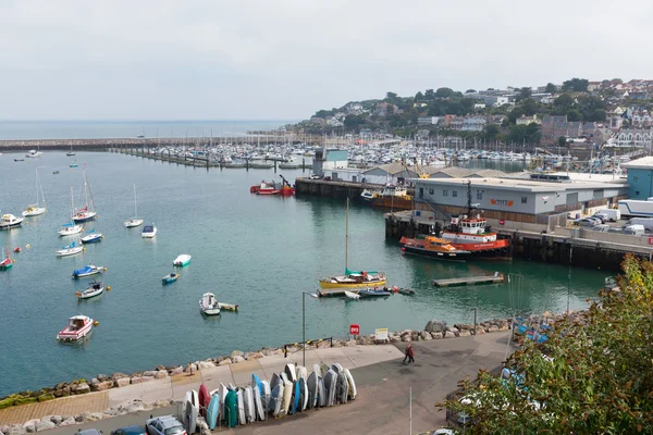 Vista del porto turistico di Brixham Devon Inghilterra IT — Foto Stock