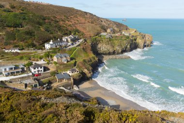 St agnes beach kuzey kıyısında Cornwall'a İngiltere Birleşik Krallık arasında newquay ve st Ives