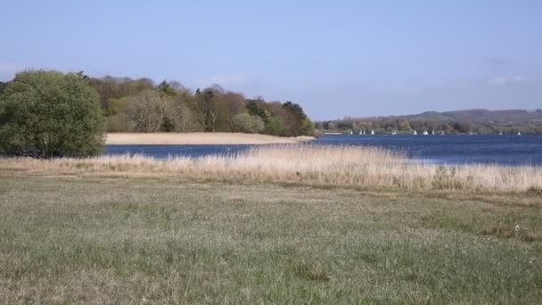 Chew Valley Lake e reservatório Somerset Inglaterra Reino Unido — Vídeo de Stock