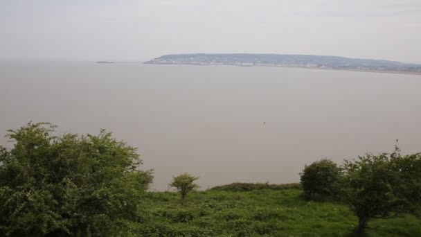 Weston-super-mare bay salto england — Stockvideo