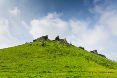 corfe castle Dorset İngiltere'de İngiliz sur kalıntıları