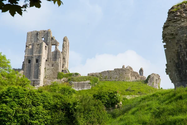 Castello di Corfe Dorset Inghilterra rovine della fortificazione inglese — Foto Stock