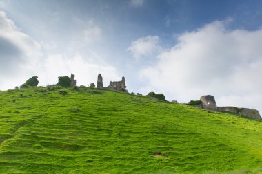Corfe castle Isle of purbeck dorset İngiltere'de william tarafından Fatih 11. yüzyılda purbeck Hills wareham ve swanage, Bina listelenen ve Antik anıt planlanan sınıf arasında inşa